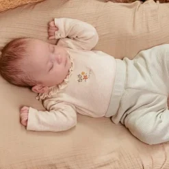 Romper lange mouw - Zand - Little Farm - Opdruk