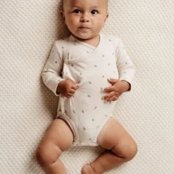 Romper overslag lange mouw - Zand - Little Farm