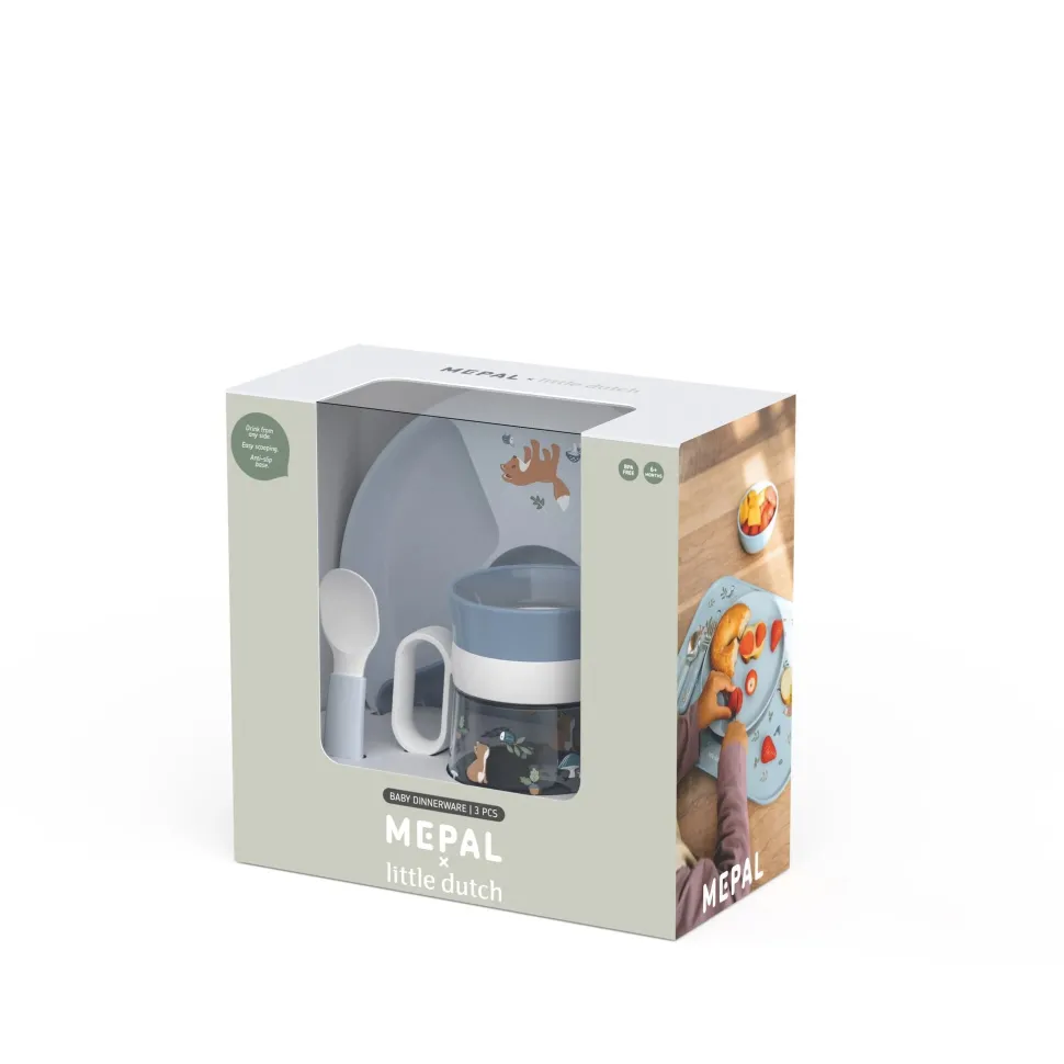 Set Babyservies 3-Delig Forest Friends