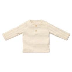 Shirt lange mouw - Beige - Newborn Naturals - Stripe