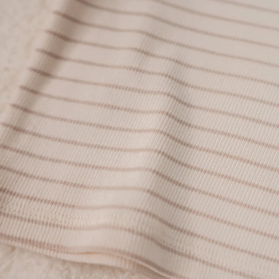 Shirt lange mouw - Beige - Newborn Naturals - Stripe