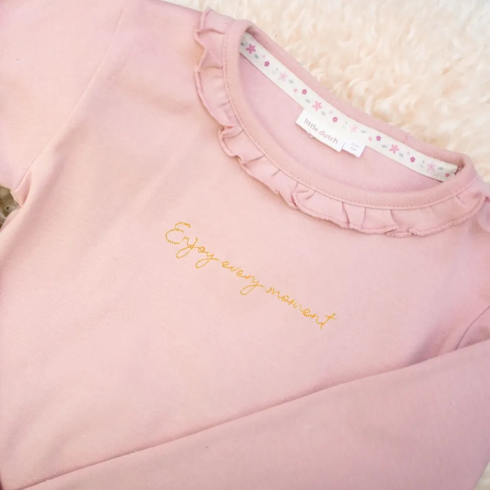 Shirt lange mouw - Ruches - Roze - Fairy Garden