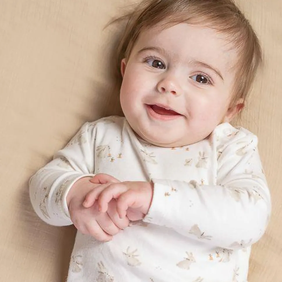 Shirt lange mouw - Wit - Newborn Naturals - Baby Bunny