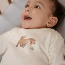 Shirt lange mouw - Zand - Forest Friends - Vosje