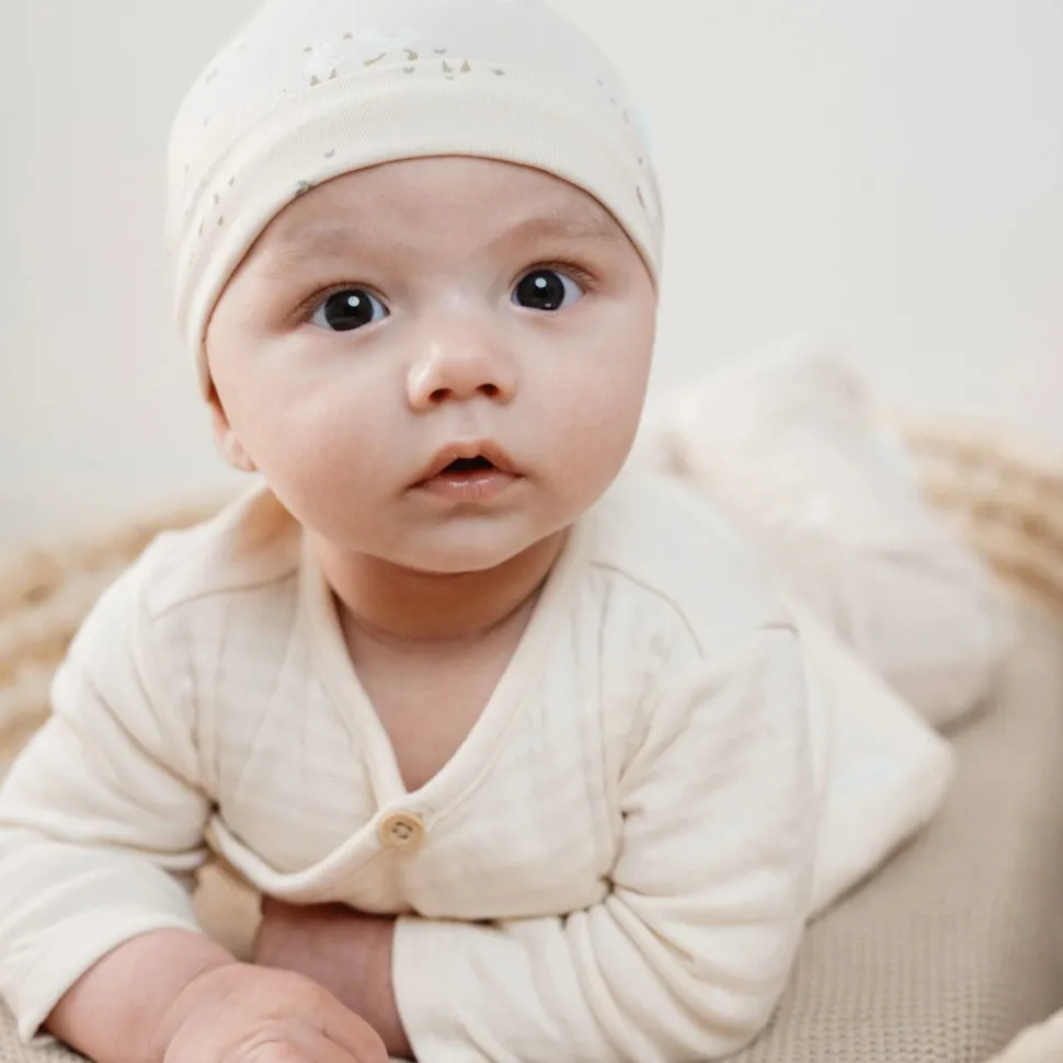 Shirt overslag lange mouw - Beige - Newborn Naturals