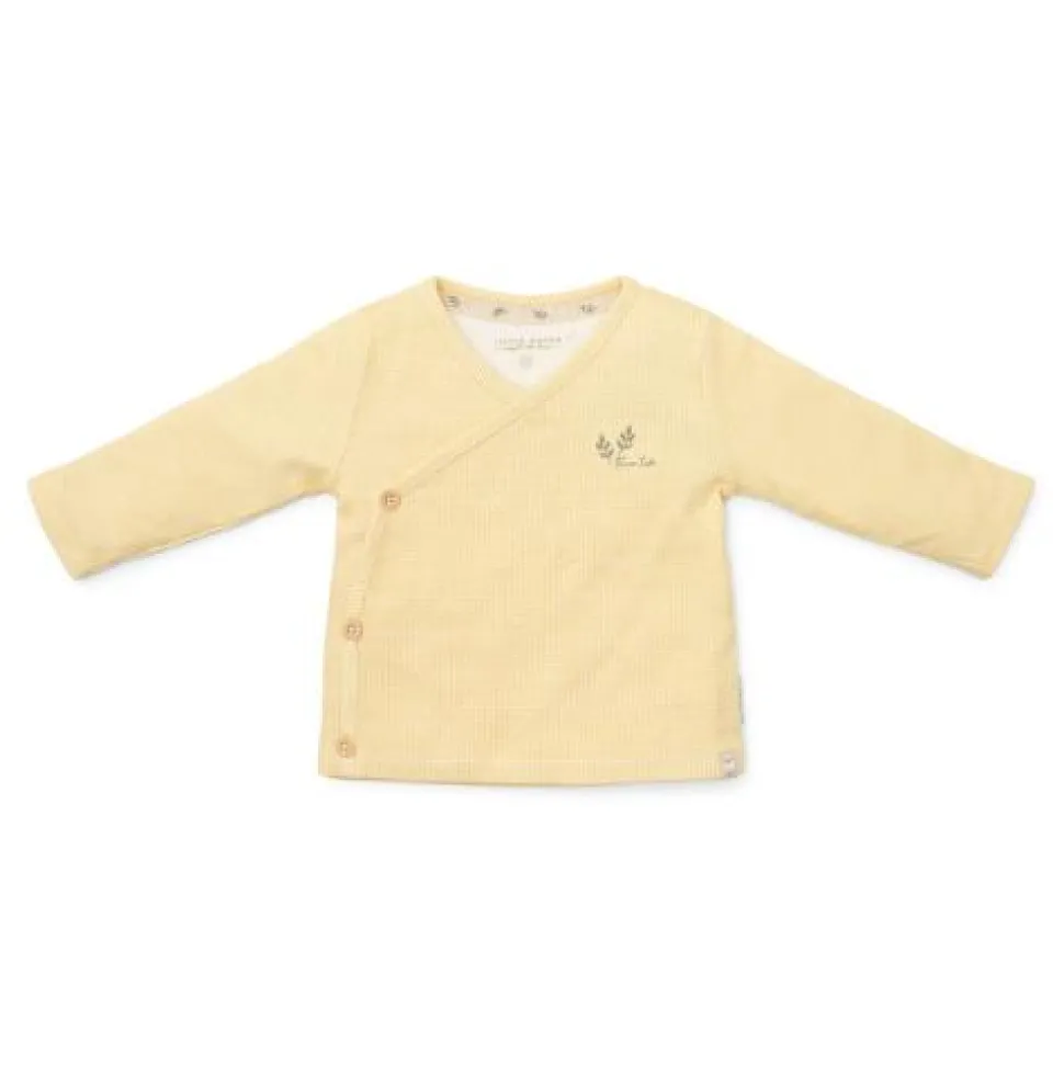 Shirt overslag lange mouw - Geel - Little Farm