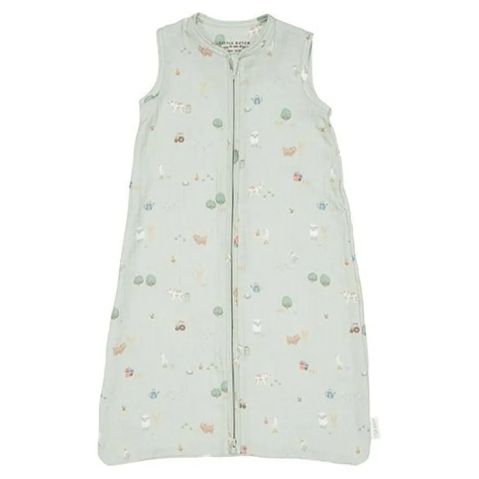 Slaapzak zomer hydrofiel 110 cm - Groen - Little Farm