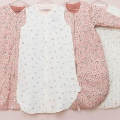 Slaapzak zomer hydrofiel 90 cm - Wit - Maat 90 cm - Fairy Garden - Fairy Blossom