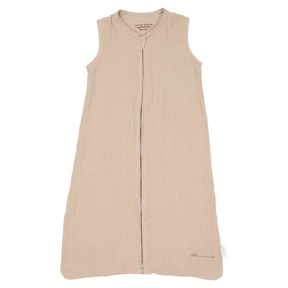 Slaapzak zomer hydrofiel 90 cm Beige