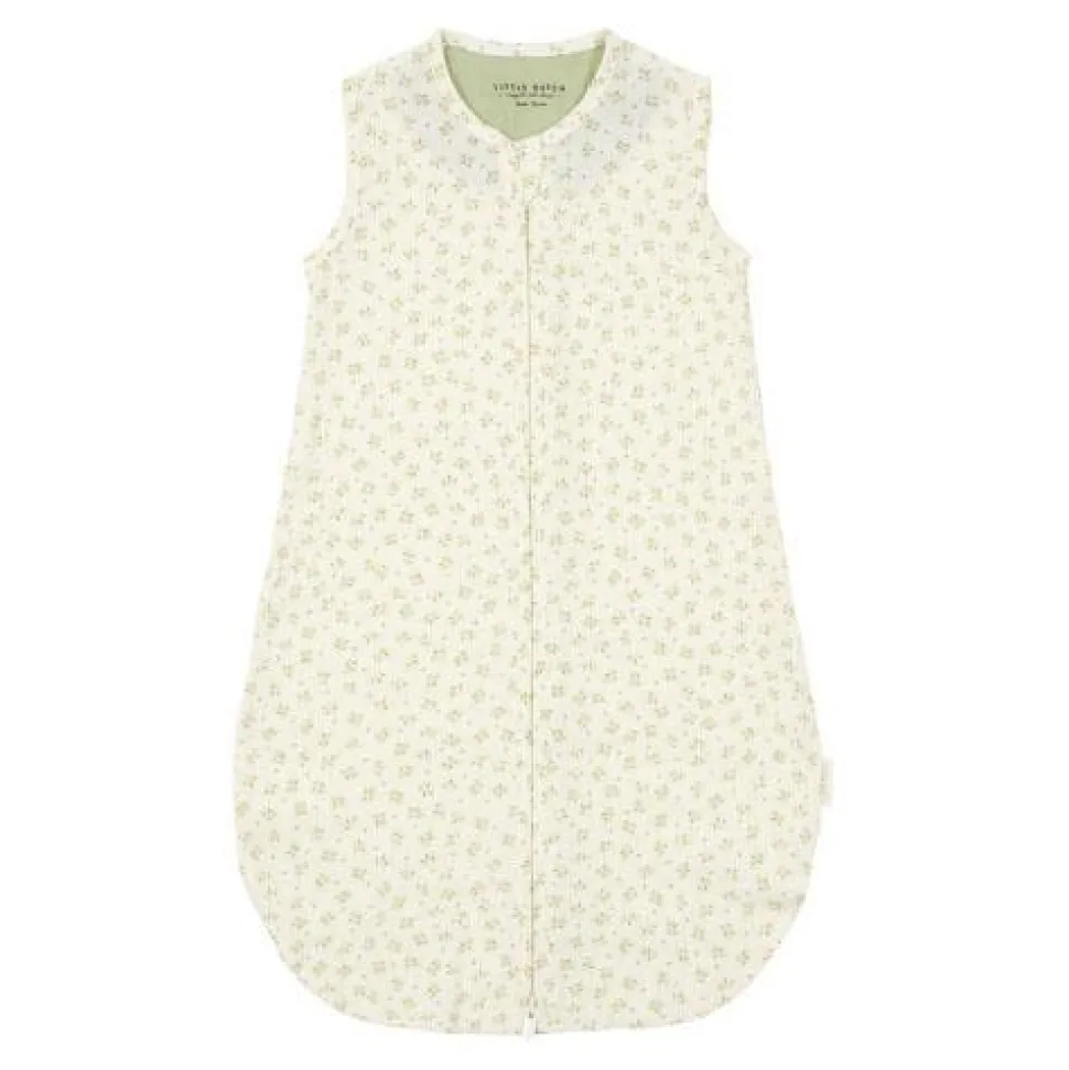 Slaapzak zomer hydrofiel 110 cm - Groen - Maat 110 cm - Essentials - Blueberry Leaves