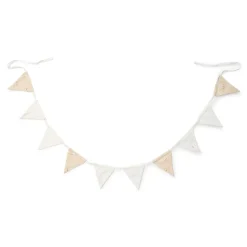 Slinger met vlaggetjes - Beige - Newborn Naturals - Little Goose