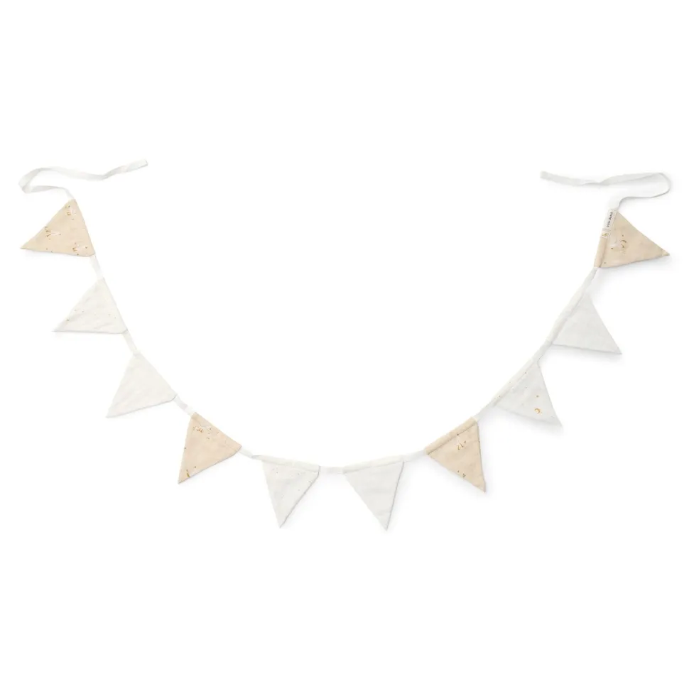 Slinger met vlaggetjes - Beige - Newborn Naturals - Little Goose