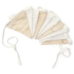 Slinger met vlaggetjes - Beige - Newborn Naturals - Little Goose