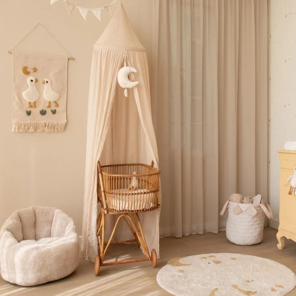 Slinger met vlaggetjes - Beige - Newborn Naturals - Little Goose