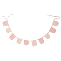 Slinger met vlaggetjes - Roze - Essentials