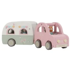 Speelgoed auto met caravan - Meerkleurig - Essentials