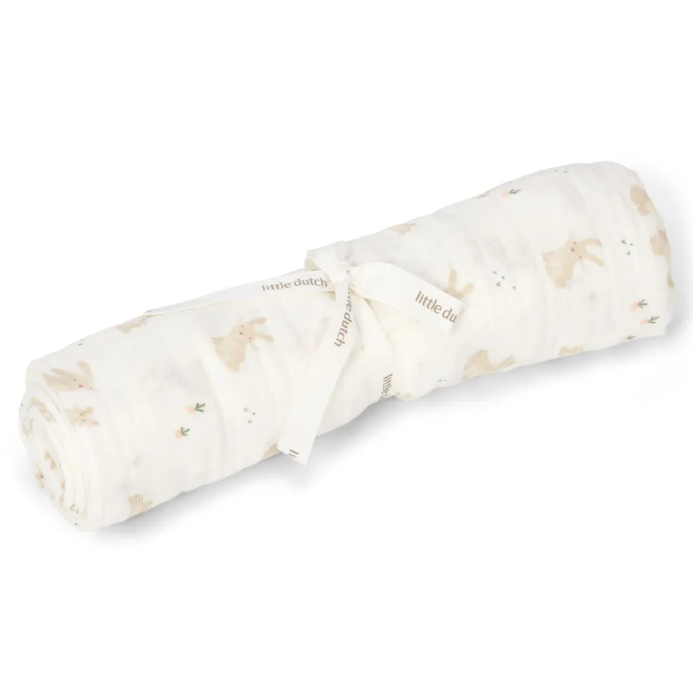 Swaddle - Wit - 120 cm - Newborn Naturals - Baby Bunny