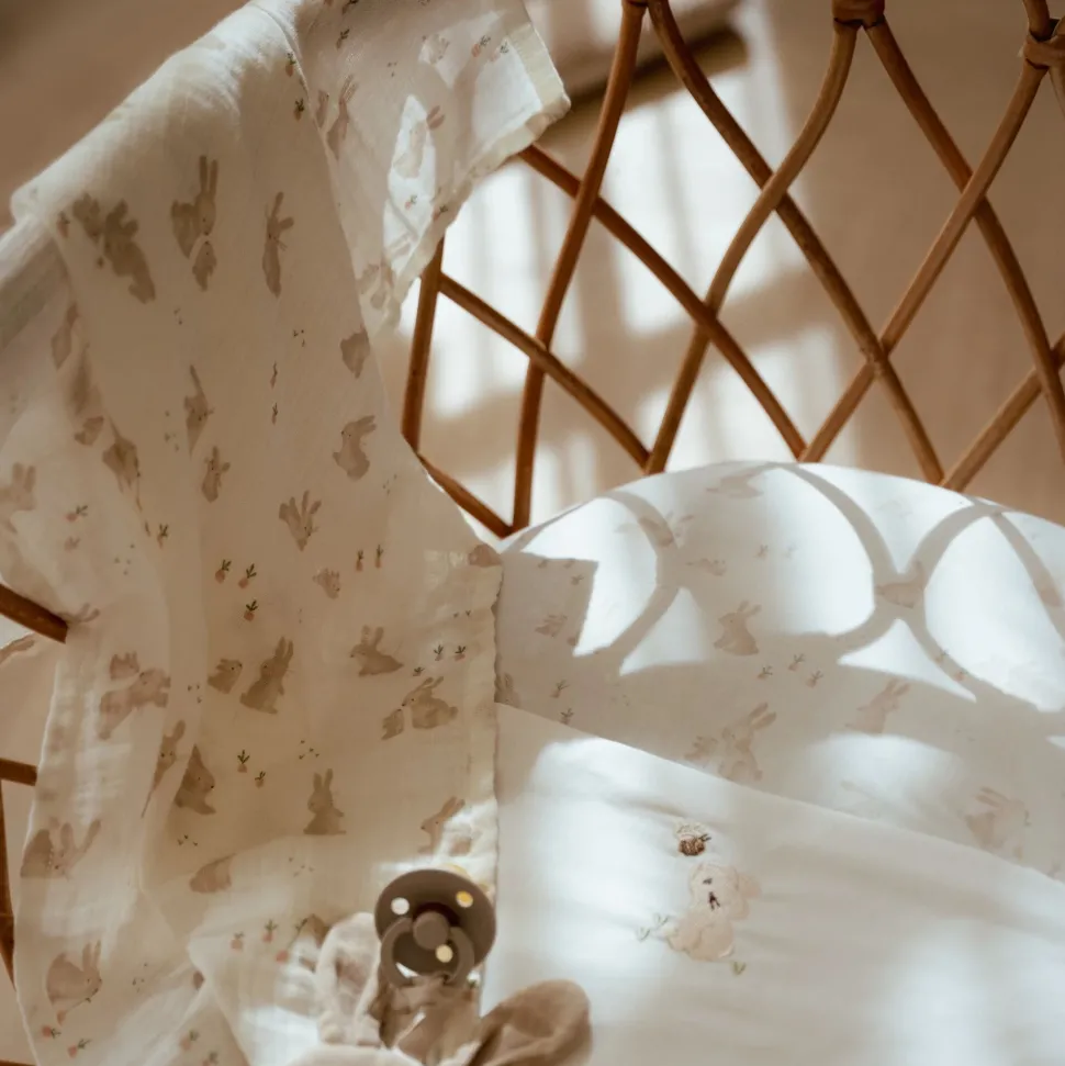 Swaddle - Wit - 120 cm - Newborn Naturals - Baby Bunny