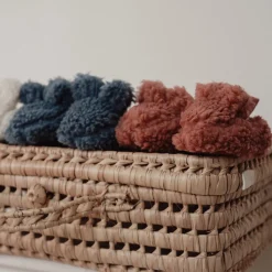 Teddy slofjes - Roze - Newborn Naturals