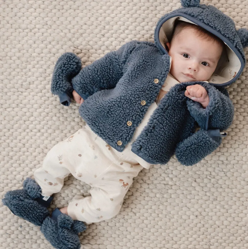 Teddy wanten - Blauw - Newborn Naturals