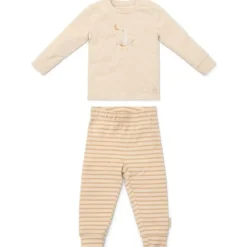 Tweedelige pyjama - Zand - Gestreept