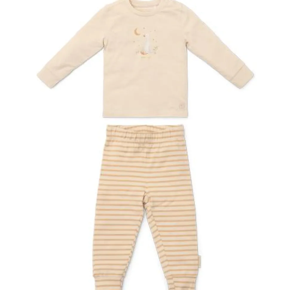 Tweedelige pyjama - Zand - Gestreept