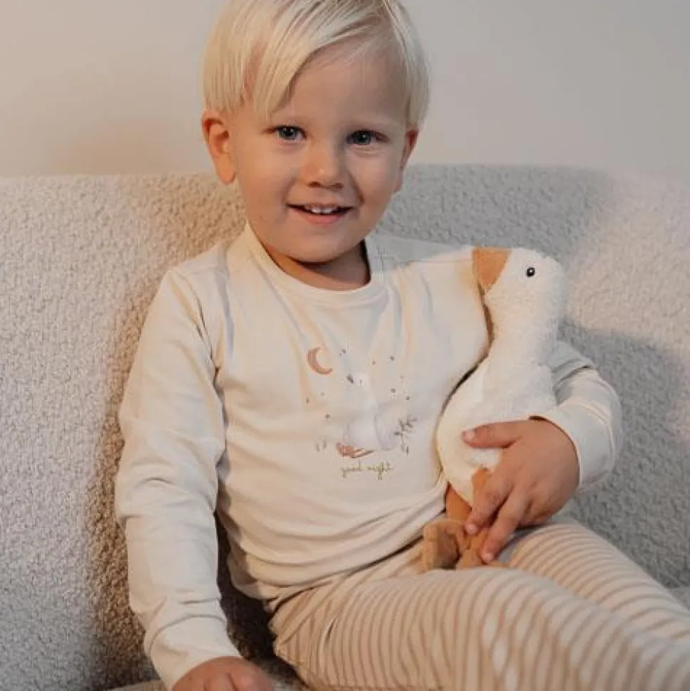 Tweedelige pyjama - Zand - Gestreept