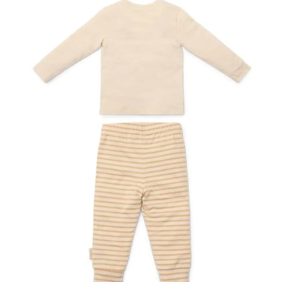 Tweedelige pyjama - Zand - Gestreept