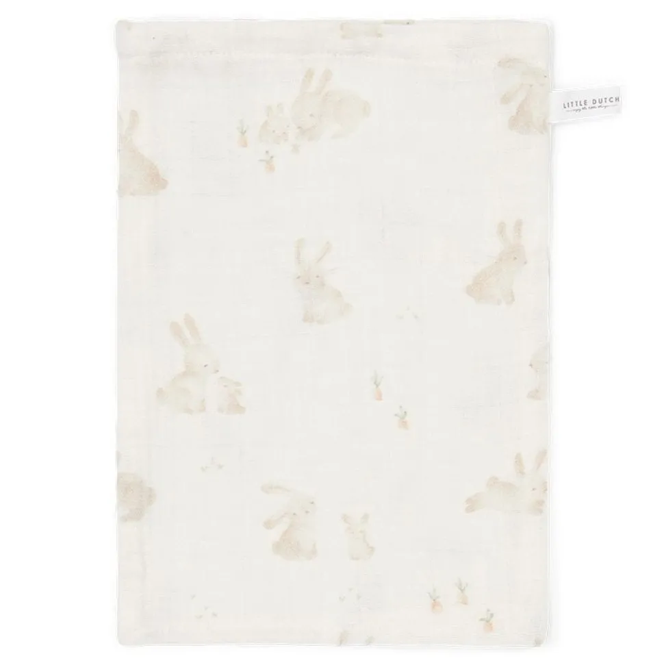 Washandjes set hydrofiel Baby Bunny / Beige