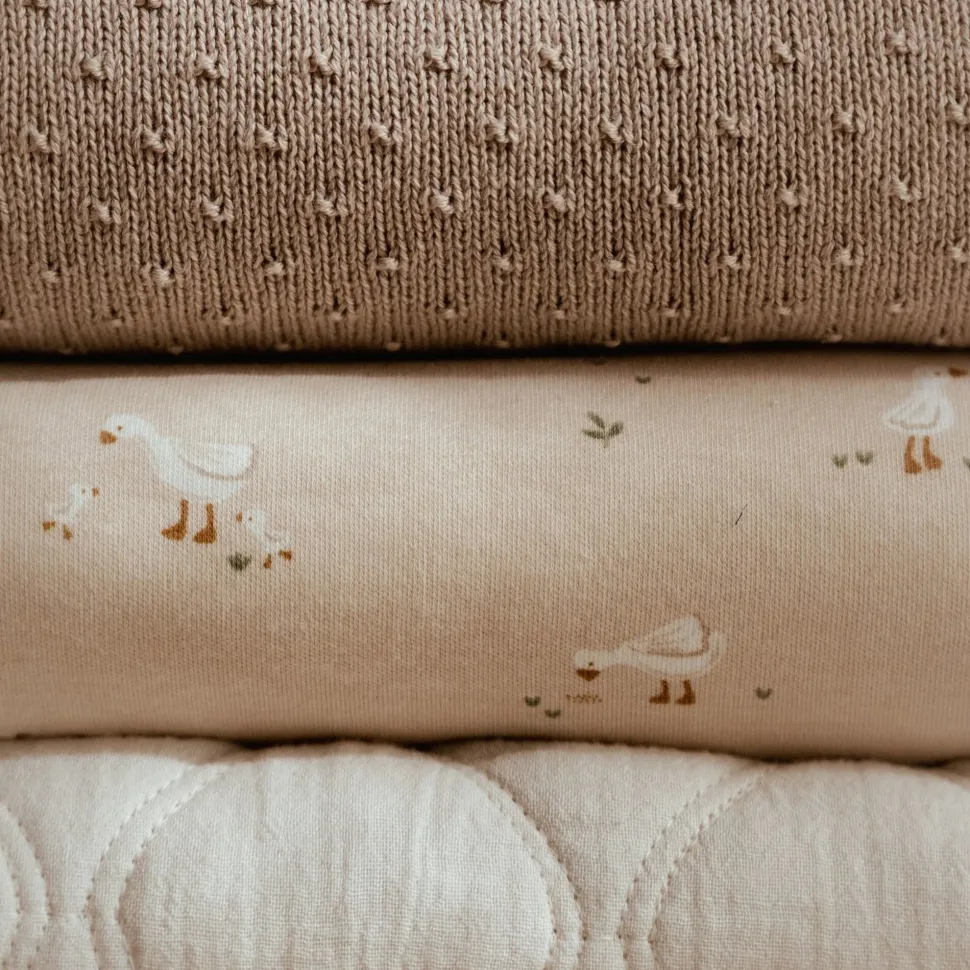 Wiegdeken - Fleece - Beige - Newborn Naturals - Little Goose