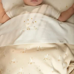 Wiegdeken - Fleece - Beige - Newborn Naturals - Little Goose