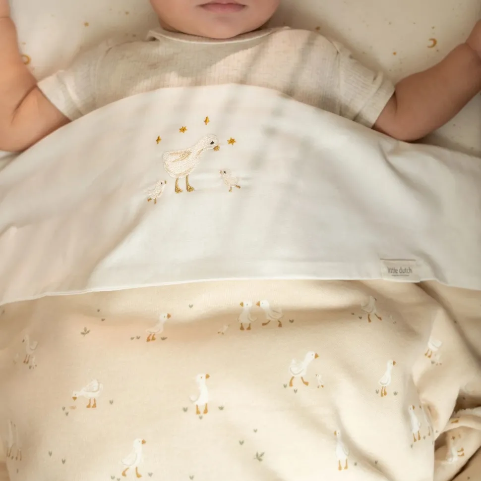 Wiegdeken - Fleece - Beige - Newborn Naturals - Little Goose