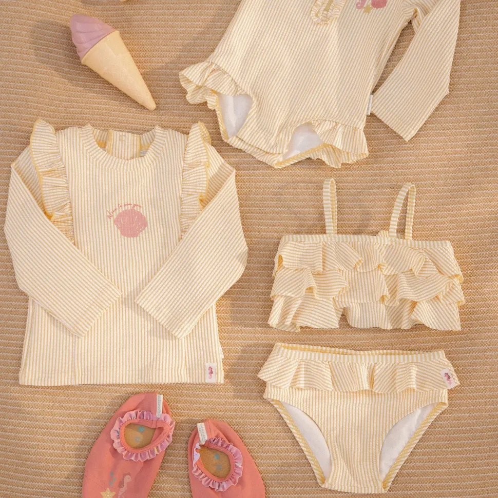 Zwemshirt lange mouw - Geel - Ocean Treasures