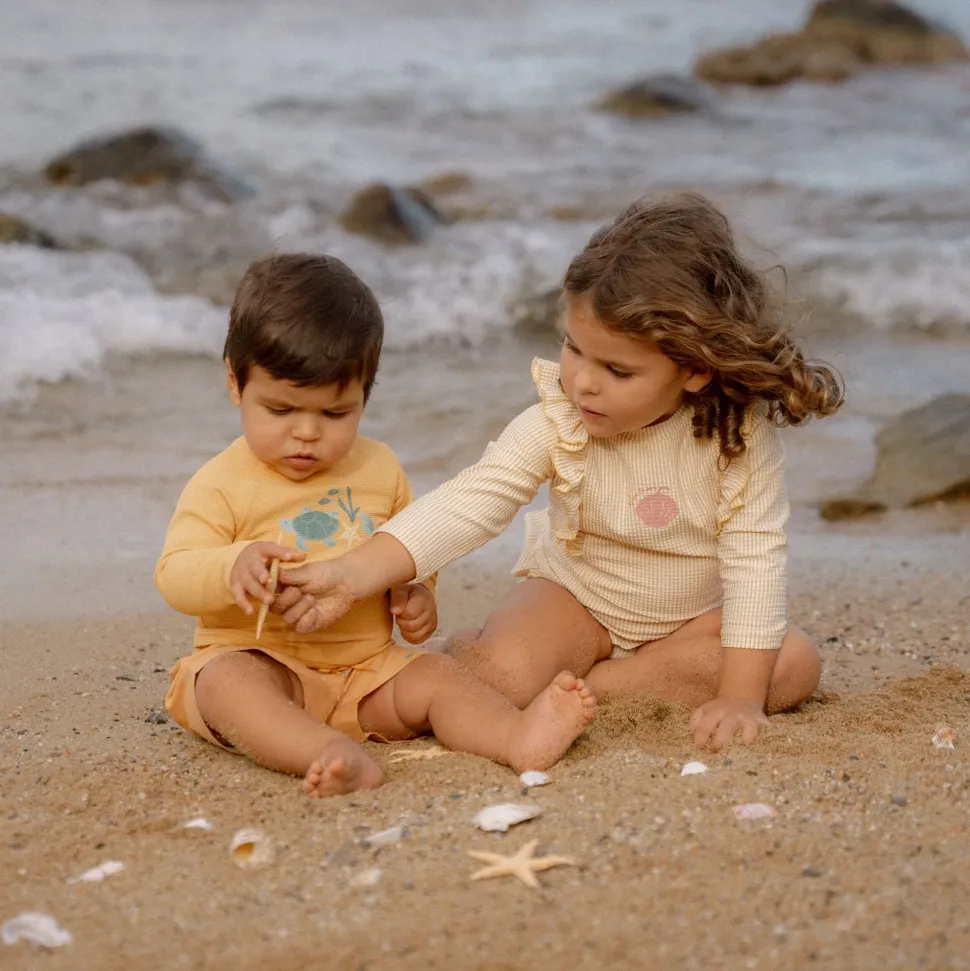 Zwemshirt lange mouw - Geel - Ocean Treasures